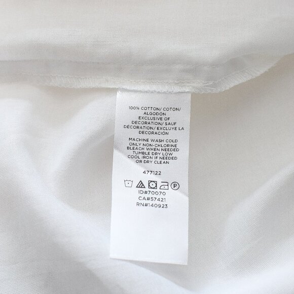 Ann Taylor White Lace Crochet 3/4 Length Flared Sleeve Shirt Blouse Size M Boho - Picture 6 of 6